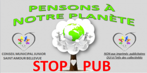 STOP PUB du Conseil Municipal Junior.