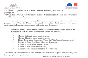 avis du maire Routes Barres à Saint Amour le 13 juillet 2019 @ le platre durant | Saint-Amour-Bellevue | Bourgogne-Franche-Comté | France